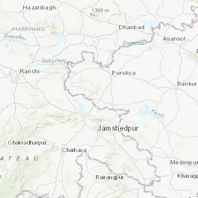 Map showing location of Balarāmpur (23.097140, 86.222920)
