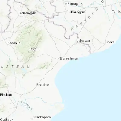 Map showing location of Balasore (21.492660, 86.933480)