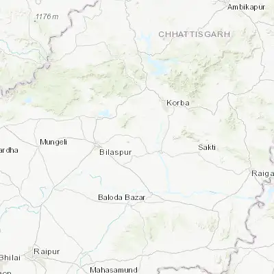 Map showing location of Baloda (22.138900, 82.481710)