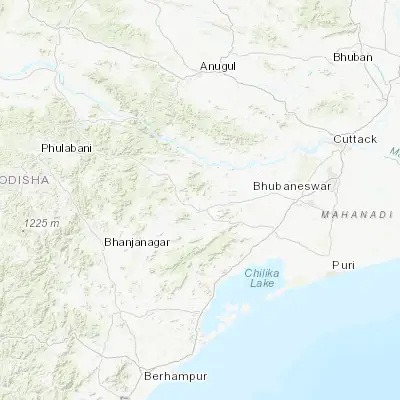 Map showing location of Bālugaon (20.178380, 85.113270)