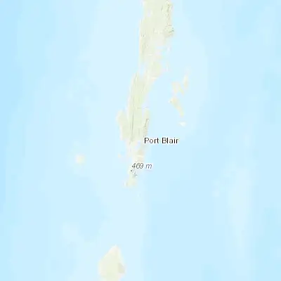 Map showing location of Bamboo Flat (11.700000, 92.716670)