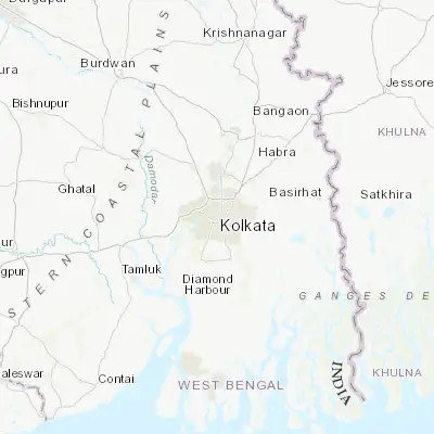 Map showing location of Bara Bazar (22.566670, 88.350000)