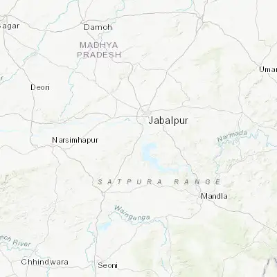 Map showing location of Bargi (22.991380, 79.875500)