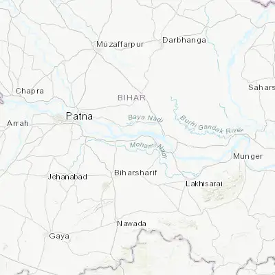 Map showing location of Bārh (25.483390, 85.709280)