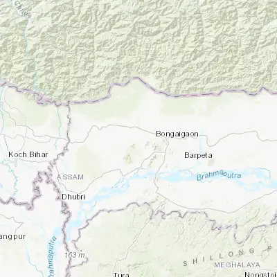 Map showing location of Bāsugaon (26.467420, 90.419510)