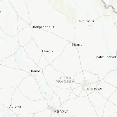 Map showing location of Benīganj (27.292930, 80.443640)