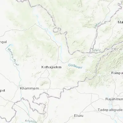 Map showing location of Bhadrāchalam (17.668460, 80.888870)