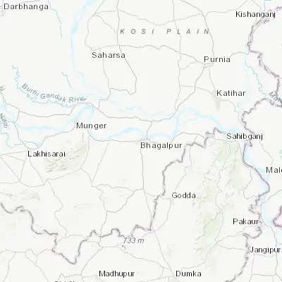 Map showing location of Bhāgalpur (25.244460, 86.971830)