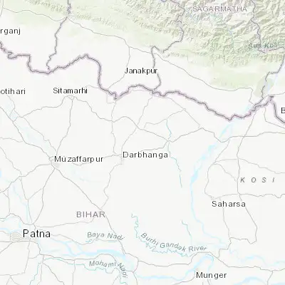 Map showing location of Bhagirathpur (26.269500, 86.063460)