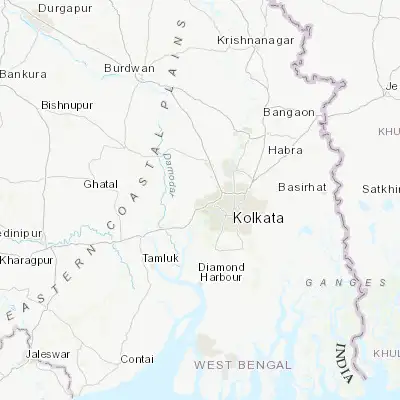 Map showing location of Bhandārdaha (22.614760, 88.191900)