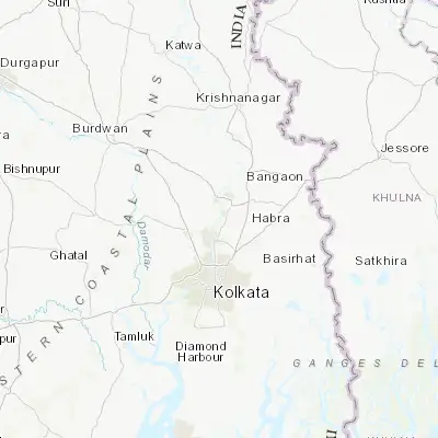 Map showing location of Bhātpāra (22.866430, 88.401130)
