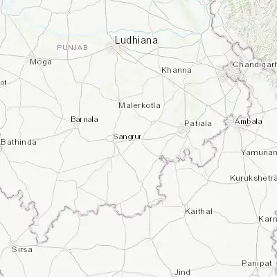 Map showing location of Bhawānīgarh (30.266850, 76.038540)