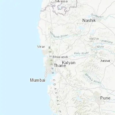Map showing location of Bhiwandi (19.300230, 73.058810)