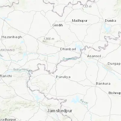 Map showing location of Bhojudih (23.639620, 86.441050)
