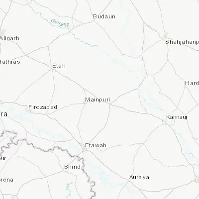 Map showing location of Bhongaon (27.255150, 79.181180)
