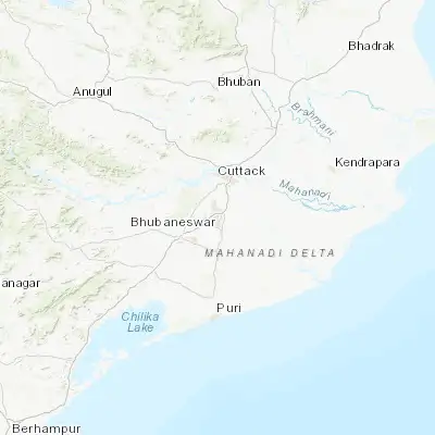 Map showing location of Bhubaneshwar (20.272410, 85.833850)