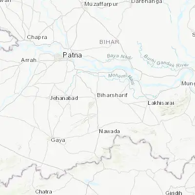 Map showing location of Bihār Sharīf (25.200840, 85.523890)