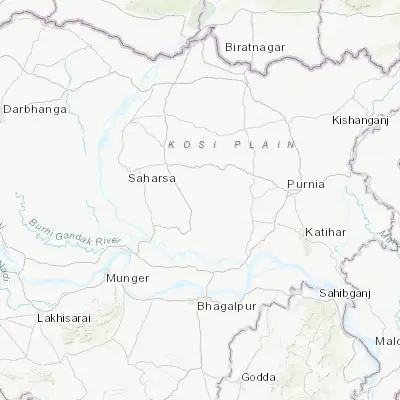 Map showing location of Bihārīganj (25.734150, 86.988370)