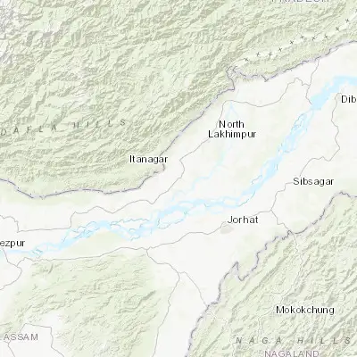Map showing location of Bihpuriāgaon (27.017180, 93.916730)