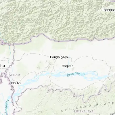 Map showing location of Bijni (26.495880, 90.702980)