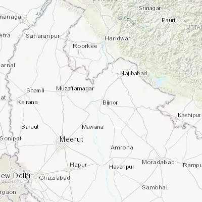 Map showing location of Bijnor (29.373000, 78.136360)