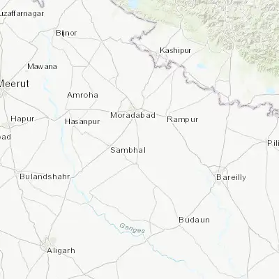 Map showing location of Bilāri (28.621460, 78.803610)