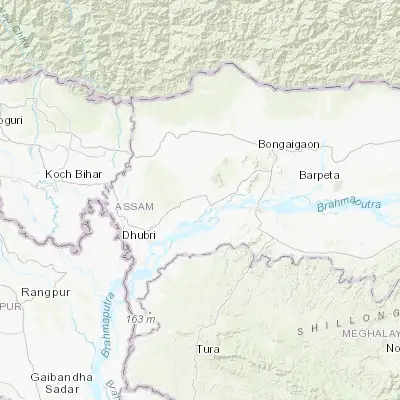 Map showing location of Bilāsipāra (26.232850, 90.234100)