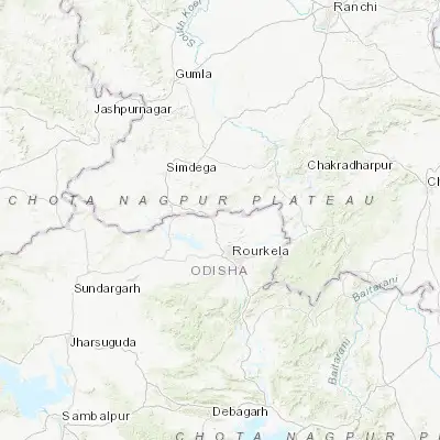 Map showing location of Birmitrapur (22.400000, 84.766670)