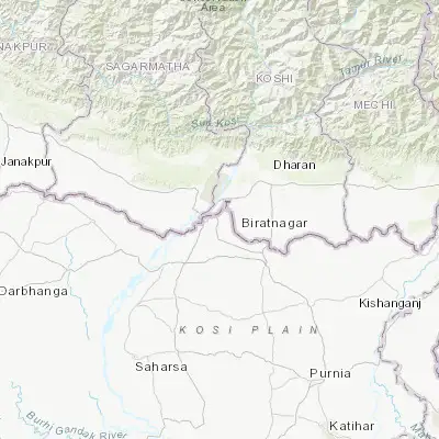 Map showing location of Bīrpur (26.508230, 87.011940)