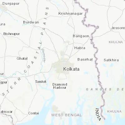 Map showing location of Chakapara (22.632220, 88.348610)