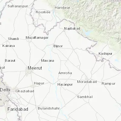 Map showing location of Chāndpur (29.134890, 78.271870)