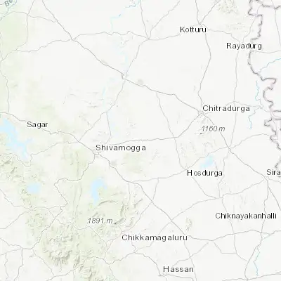 Map showing location of Channagiri (14.023990, 75.925770)