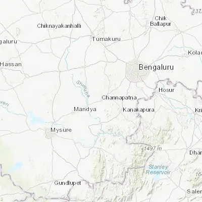 Map showing location of Channapatna (12.651430, 77.206720)
