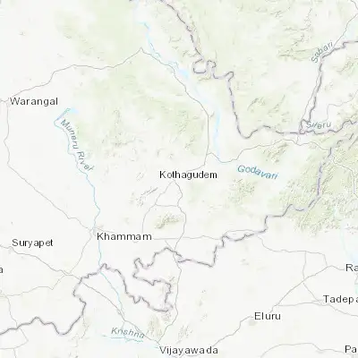 Map showing location of Chātakonda (17.553030, 80.647700)