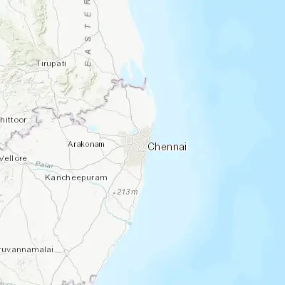 Map showing location of Chetput (13.070000, 80.240830)