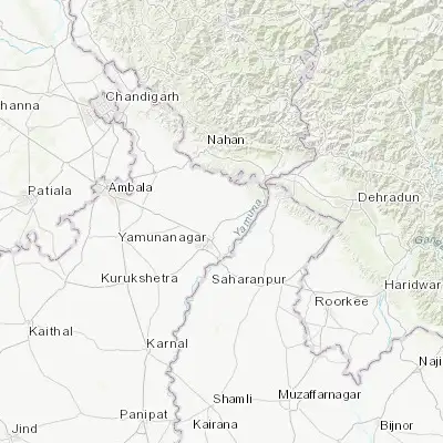 Map showing location of Chhachhrauli (30.244920, 77.360270)