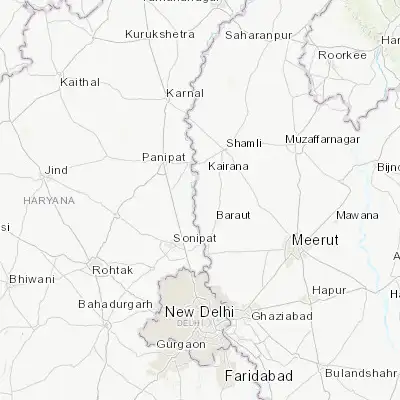 Map showing location of Chhaprauli (29.209890, 77.174540)