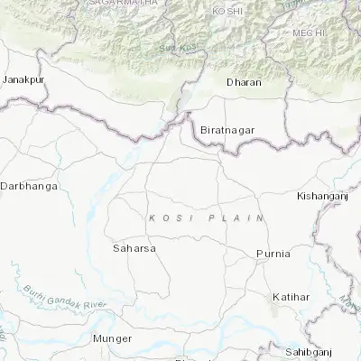 Map showing location of Chhātāpur (26.219650, 87.004790)
