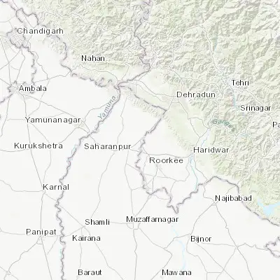 Map showing location of Chhutmalpur (30.032090, 77.753290)