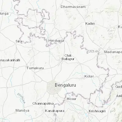 Map showing location of Chik Ballāpur (13.435120, 77.727870)