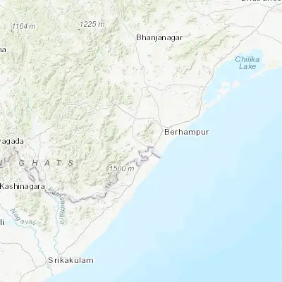 Map showing location of Chikitigarh (19.202330, 84.614500)