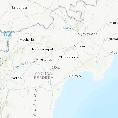 Map showing location of Chilakalūrupet (16.089870, 80.167050)