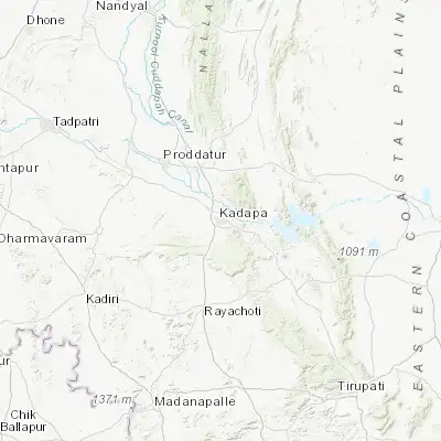 Map showing location of Chinnachowk (14.475160, 78.835400)