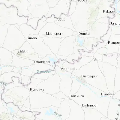 Map showing location of Chittaranjan (23.856810, 86.903240)