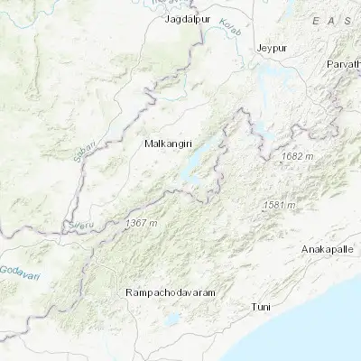 Map showing location of Chittarkonda (18.125330, 82.108900)