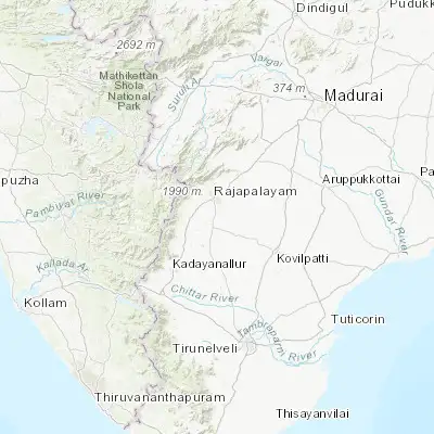 Map showing location of Cholapuram (9.351930, 77.568390)