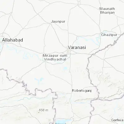 Map showing location of Chunār (25.127760, 82.882100)