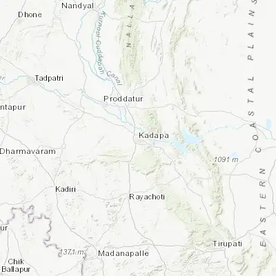 Map showing location of Cuddapah (14.479950, 78.823460)