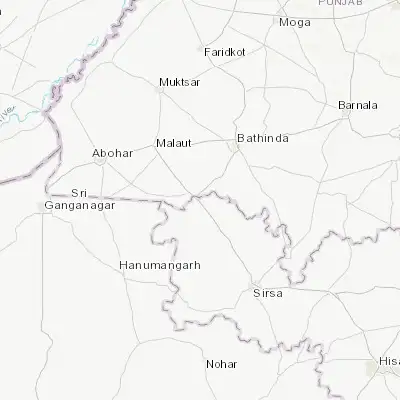 Map showing location of Dabwāli (29.949060, 74.738320)