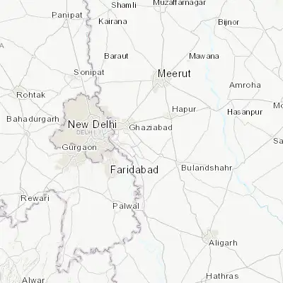 Map showing location of Dādri (28.552570, 77.554030)
